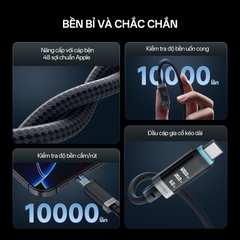 Cáp Cuktech từ tính Type-C to C 6A 240W 1.5m CMC615