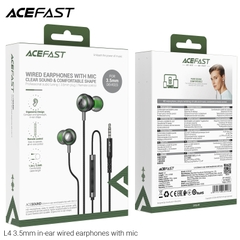 Tai Nghe Nhạc Có Dây ACEFAST L4 – Mic Chống Ồn, Jack 3.5mm