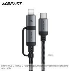 ACEFAST C20-01 – Cáp Sạc Nhanh & Truyền Dữ Liệu (USB-C to I.P/USB-C)