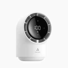 AECOOLY Chic 01 – Quạt Để Bàn Pin 8000mAh, Thời Gian Dùng 40h, Điều Chỉnh 100 Mức Gió, Màn Hình LED, Gió Đa Góc