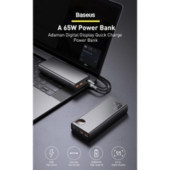 Pin sạc dự phòng Baseus Adaman Digital Display Quick Charge Power Bank 20000mAh 65W