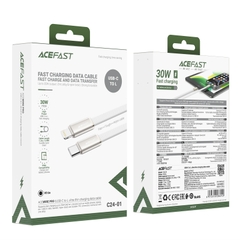 Cáp Sạc Nhanh ACEFAST C24-01 Type-C to Lightning 30W Dài 1.2m Thiết Kế Siêu Mỏng, Bọc Dù Chống Đứt Gãy