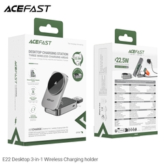 Giá đỡ điện thoại kiêm sạc không dây 3 trong 1 ACEFAST E22