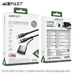 Cáp Sạc Nhanh 2 Trong 1 Tích Hợp Nam Châm Acefast C22-05 (Sạc & Truyền Dữ Liệu)