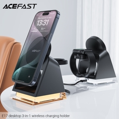 Giá đỡ kiêm sạc không dây 3 trong 1 để bàn ACEFAST E17