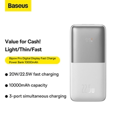 Pin dự phòng sạc nhanh thế hệ mới Baseus Bipow Pro Digital Display Fast Charge Power Bank 20W/22.5W