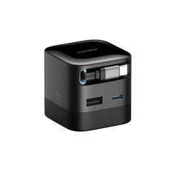 Cuktech có củ sạc nhanh Cuktech 67W GaN Charger (cáp Built-in USB-C) – AD653W thiết kế nhỏ gọn, có cáp rút tích hợp