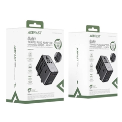Bộ sạc du lịch quốc tế ACEFAST Z8 – GaN 45W, 3 cổng USB-C + 2 cổng USB-A, đa năng