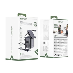 Trạm sạc nhanh để bàn ACEFAST Z9 GaN 80W 6 trong 1 đa năng, tích hợp cáp USB-C, củ sạc adapter chân EU