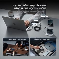 Cáp Cuktech No.10 2in1 100W chuyển đổi giao thức sạc ADC – C2C515