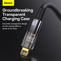 Cáp Sạc Tự Ngắt Gen2 Baseus Explorer Series dùng cho IP (Auto Power-Off, 2.4A Fast Charging & Data Cable)