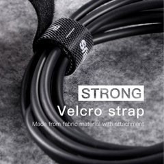 Dây Velcro (dán/ xé) dùng cố định cáp Baseus Rainbow Circle Velcro Straps ( Reusable Cable Tie Fastening Tape Wire Organ