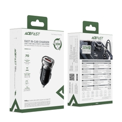 Tẩu Sạc Nhanh Ô Tô ACEFAST B19 30W, USB-C + USB-A, Hỗ Trợ PD/QC Sạc Nhanh, Thiết Kế Mini Nhỏ Gọn, Bảo Vệ An Toàn Đa Tầng