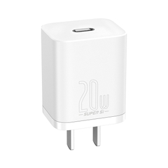 Bộ sạc nhanh, nhỏ gọn Baseus Super Si Quick Charger 20W dùng cho IP (Type C, 20W/18W, PD/ QC3.0 Quick charger)