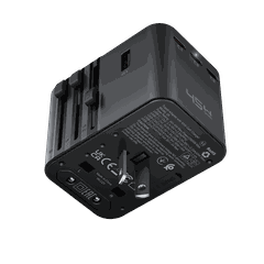 Bộ sạc du lịch quốc tế ACEFAST Z8 – GaN 45W, 3 cổng USB-C + 2 cổng USB-A, đa năng