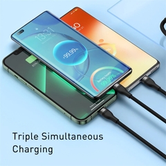 Cáp Sạc Nhanh Đa Năng 3 in 1 Baseus Flash Series Ⅱ One-for-three Fast Charging Cable Type-C to M+L+C 100W 1.5M