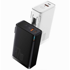 Cốc Sạc Siêu Nhanh Kiêm Pin Dự Phòng Baseus Power Station 4 Hybrid GaN Power Bank Adaptor 10000mAh 87W