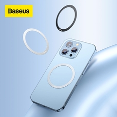 Vòng Kim Loại MagSafe Baseus Halo Series Magnetic Metal Ring cho iPhone 13/12 Series ( Bộ 2 miếng, Hút nam châm, Dùng cho phụ kiện MagSafe Apple)