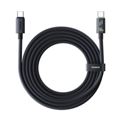 Cáp Sạc Nhanh Baseus Fluorescent Series Huỳnh Quang Type-C to Type-C PD 100W, Truyền Dữ Liệu, Lõi Đồng Bền Bỉ, Dài 1M/2M, Dùng Cho iPhone 17/16/15, Huawei, Samsung, Xiaomi