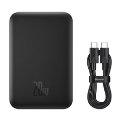 Pin dự phòng không dây tích hợp nam châm Baseus Magnetic Wireless Charging Power bank 6000mAh / 10000mAh 20W (With Baseus Xiaobai series Cable Type-C to Type-C 60W(20V/3A) 50cm)