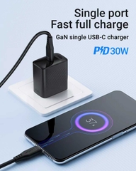 Củ Sạc Nhanh Acefast A101 Công Nghệ GaN PD 30W 1 Cổng USB-C Sạc Ổn Định Bền Bỉ Tiện Lợi