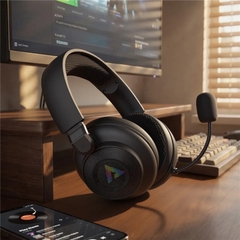Tai Nghe Gaming Không Dây ACEFAST H15 RGB Kết Nối 2.4G + Bluetooth, Tích Hợp Micro, Độ Trễ Thấp Cho Chơi Game