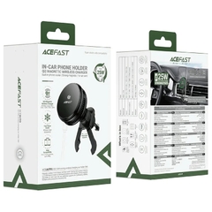 Giá Đỡ Điện Thoại Ô Tô ACEFAST D66 Sạc Không Dây Từ Tính Qi2 25W Tích Hợp Quạt Tản Nhiệt, Gắn Cửa Gió Điều Hòa, Hỗ Trợ MagSafe