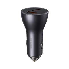 Tẩu Sạc Nhanh Đa Năng Trên Ô Tô 65W Baseus Golden Contactor Pro Triple Fast Charger Car Charger QC 3.0 4.0