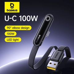 Cáp Sạc Nhanh USB to Type-C Baseus MVP 3 100W (480Mbps, 90° Elbow Design)