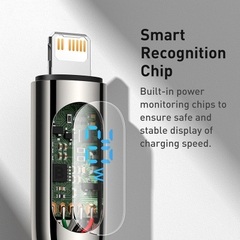 Cáp sạc nhanh tích hợp màn hình LED Baseus Display Fast Charging Data Cable Type-C to IP 20W
