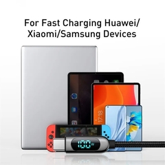 Cáp sạc nhanh C to C 100W Baseus Display Fast Charging Data Cable (100W, 20V/5A, 480Mbps, LED indicator, E-marker chip)