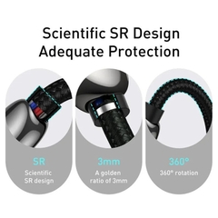 Cáp sạc nhanh C to C 100W Baseus Display Fast Charging Data Cable (100W, 20V/5A, 480Mbps, LED indicator, E-marker chip)