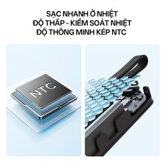 Sạc dự phòng không dây Cuktech 10.000mAh Hít từ tính + Tích hợp cáp Type C – WPB100L