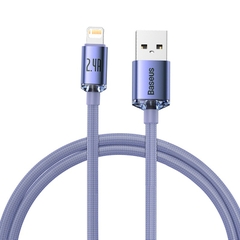 Cáp sạc nhanh, truyền dữ liệu tốc độ cao siêu bền Baseus Crystal Shine Series Fast Charging Data Cable 2.4A ( For IP )