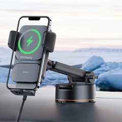 Bộ Đế Giữ Điện Thoại Tích Hợp Sạc Không Dây Baseus Wisdom Auto Alignment Car Mount Wireless Charger（QI 15W)