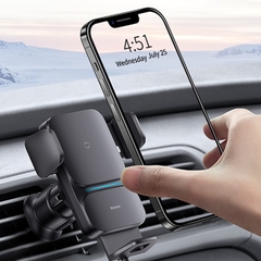 Bộ Đế Giữ Điện Thoại Tích Hợp Sạc Không Dây Baseus Wisdom Auto Alignment Car Mount Wireless Charger（QI 15W)