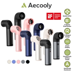 AECOOLY Aero Pro – Quạt Cầm Tay Pin 3500mAh, 14h, 6 Chế Độ Gió, Màn Hình LED, Tốc Độ 19000RPM