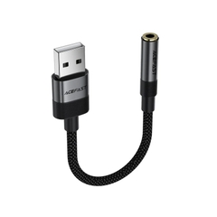 Bộ Chuyển Đổi Âm Thanh ACEFAST J13 USB-A Sang Jack 3.5mm Hi-Fi Truyền Tải Âm Thanh Độ Trung Thực Cao