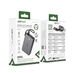 Pin Sạc Dự Phòng ACEFAST M29 20000mAh Sạc Nhanh 22.5W 2 Cổng Type-C + USB-A Kèm Cáp Sạc Chính Hãng