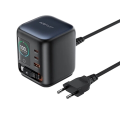 Bộ Sạc Để Bàn GaN ACEFAST Z10 100W Màn Hình TFT, 2 Cổng USB-C + USB-A, Cáp Rút Tích Hợp, Sạc Nhanh Đa Thiết Bị
