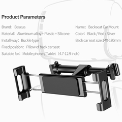 Đế giữ điện thoại / iPad trên xe hơi Baseus Backseat Car Mount LV236