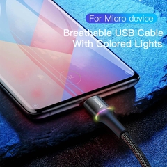 Cáp sạc nhanh siêu bền Baseus Halo Data Micro USB Cable cho S.a.m.s.u.n.g/ X.i.a.o.m.i/ O.p.p.o/ L.G / H.u.a.w.e.i