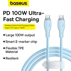 Cáp Sạc Siêu Nhanh Baseus Pudding Series Type-C to Type-C 100W (Fast Charging Data Cable)