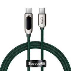 Cáp sạc nhanh C to C 100W Baseus Display Fast Charging Data Cable (100W, 20V/5A, 480Mbps, LED indicator, E-marker chip)