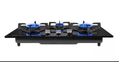 Bếp âm 3 bếp Gas Rinnai model RB-38HS thép không gỉ, RB-38HG màu đen tráng kính chống xước, chống bám bụi