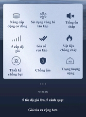 Quạt trần 5 cánh Midea FC140-DD
