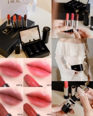 Clutch Rouge DIOR Minaudiere And Lipstick Set Limited Edition (Gift Đen) (10x8x3.5cm)