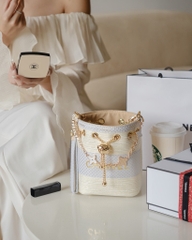 Túi Custom - Bucket CHANEL (Tặng Hộp Chanel RB) 17x16x12cm