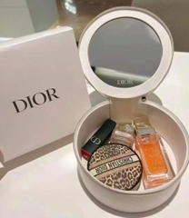 Túi Gift DIOR Trắng Tròn Bản Giới Hạn 2024 (Custom dây đeo & dây ngọc trai) (15x6.5cm)