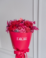 Bó Hoa Hồng Tươi DIOR Đỏ (Fullbox 34x24.5x14cm)